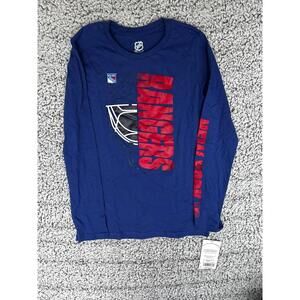 New York Rangers Youth Large 14/16 Long Sleeve Shirt NHL NWT